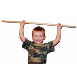 Палка гимнастическая деревянная 70см (22мм)