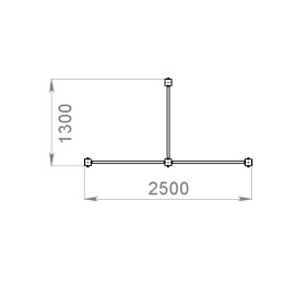 Спортивный комплекс № 7 турники разной высоты