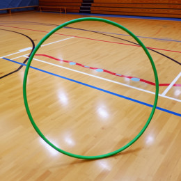 Обруч пластиковый Спорт 85см широкий