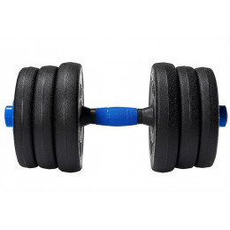 B31589 Гантельный набор разборный 2х15кг (пластик/цемент) 30кг