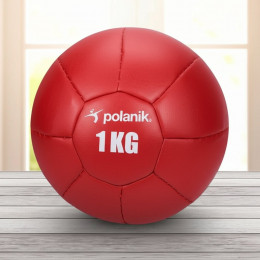 Медицинбол 1 кг, искусственная кожа