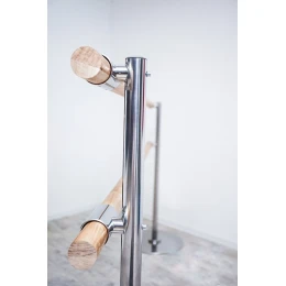 Станок 2-х уровневый мобильный Элегант (нержавеющая сталь, переносной) хореографический (комплект)+