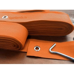 Разметка площадки для бадминтона 13.4х6.1м - оранжевый (ленты)